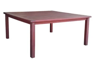 Solid Hardwood Teak 8 Seater Square Patio Table