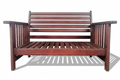 Solid Hardwood Teak Patio Morris 2 seater (excl cushions)
