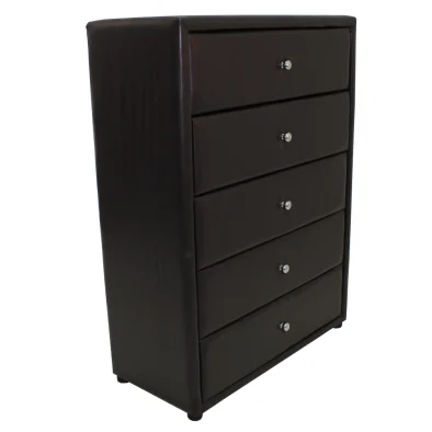 Amelia 5 drawer chest Brown
