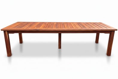 Solid Hardwood Teak 10 Seater Patio Table (3200mm x 1100mm)