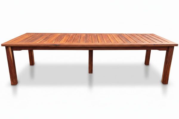 Solid Hardwood Teak 10 Seater Patio Table (3200mm x 1100mm)