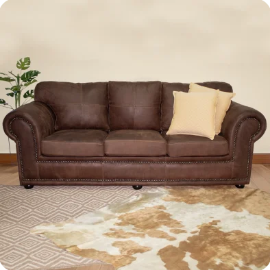 Afrique xl 3 seater woodland brown