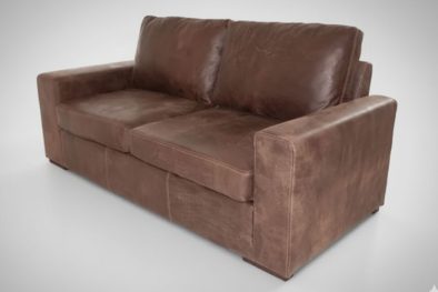 Genuine Full Leather Mod 2.5 Seater -Exotic W/Brown (2000 extra wide)
