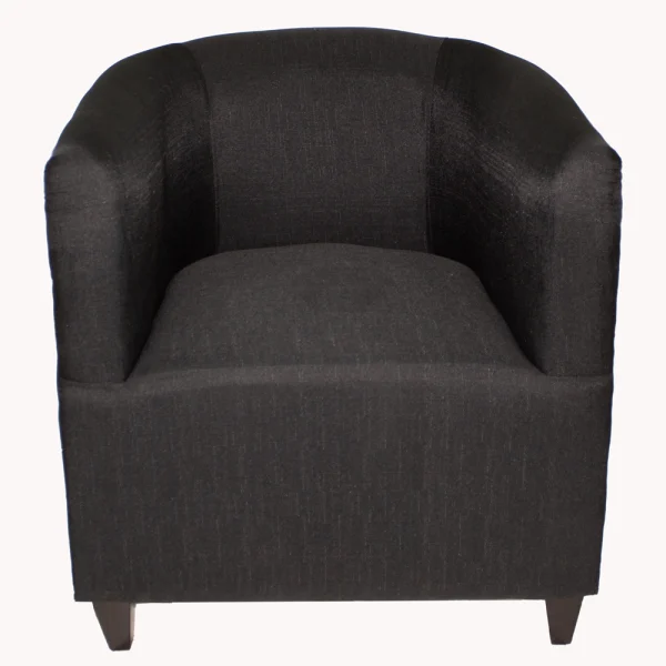 Zen Tub Chair Black fabric