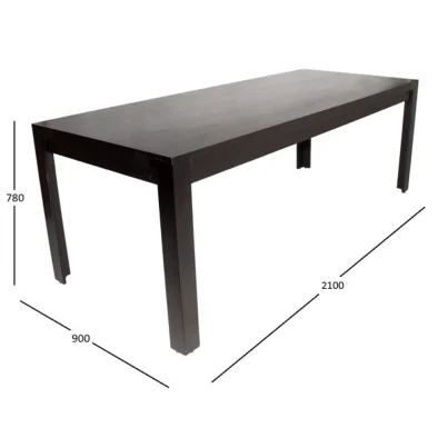 Mod Dining table 8 seater with dimensions