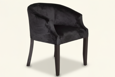 Occasional Tub Chair - Black Velvet