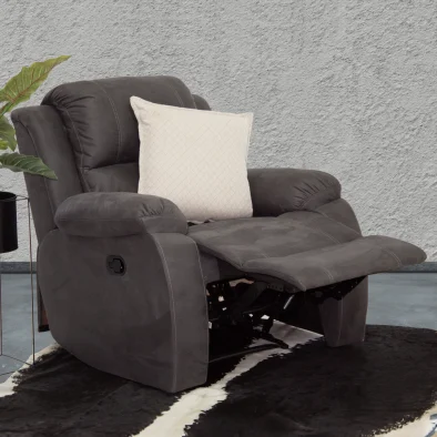 Prime single recliner Air PU Grey