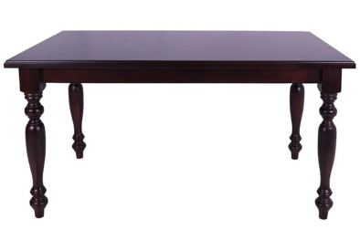 French Wood Veneer 6 Seater Dining Table (1500 x 900) Veneer Mahogany