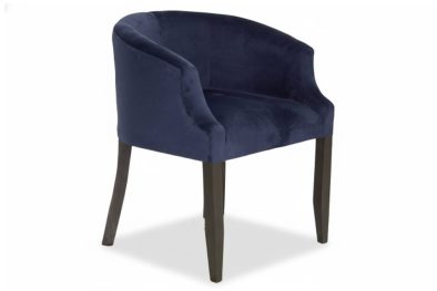 Occasional Tub Chair - Navy Velvet