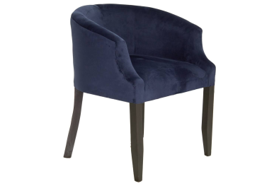 Occasional Tub Chair - Navy Velvet