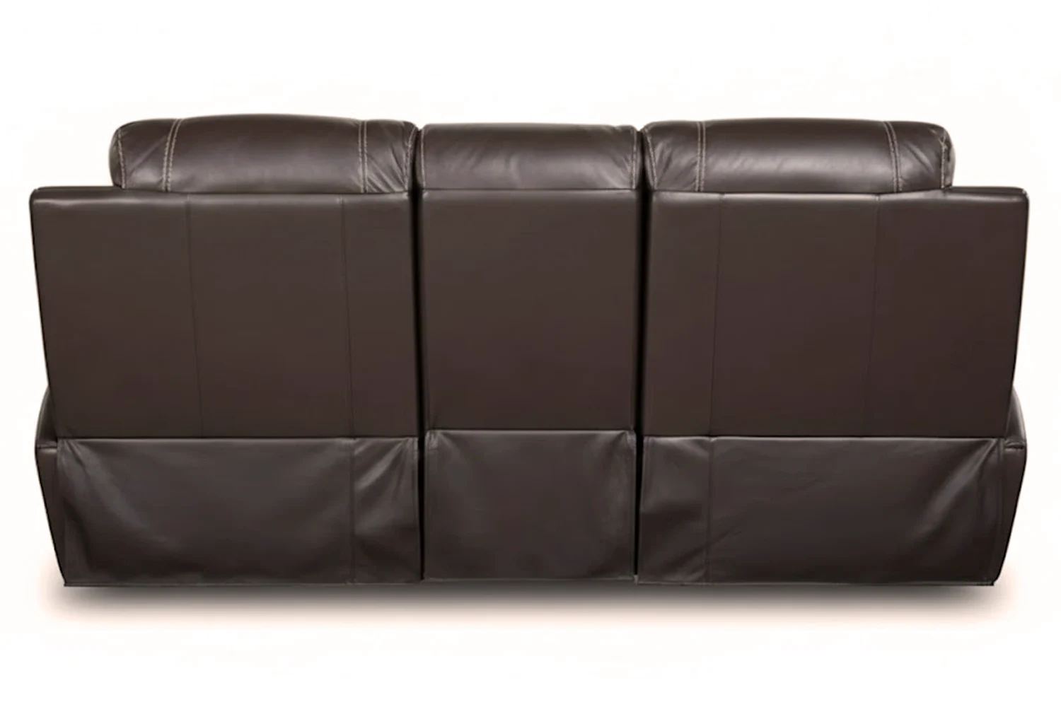 Premier Genuine Full Leather Recliner Sofa 2-Seater 2-Action with Console (Brown) 3