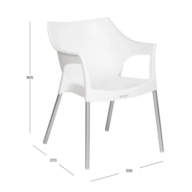 chelsea chair white Dimensions