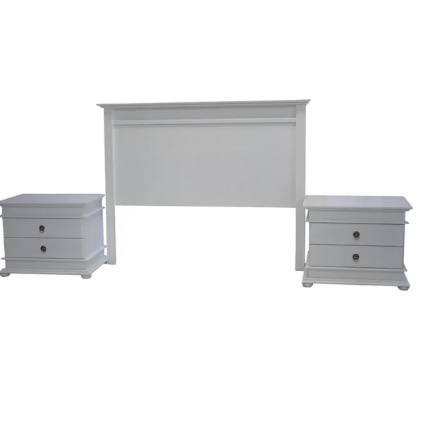 3 Piece Bedroom Set Grandeur Queen 2 Drawer pedestals