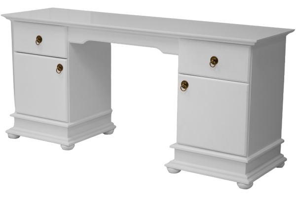 Grandeur Dress Desk 1680 x 480 Painted White