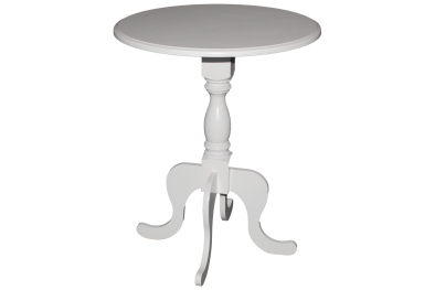 Grandeur Lamp Table (550 Diameter) Veneer White