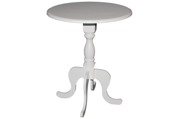 Grandeur Lamp Table (550 Diameter) Veneer White