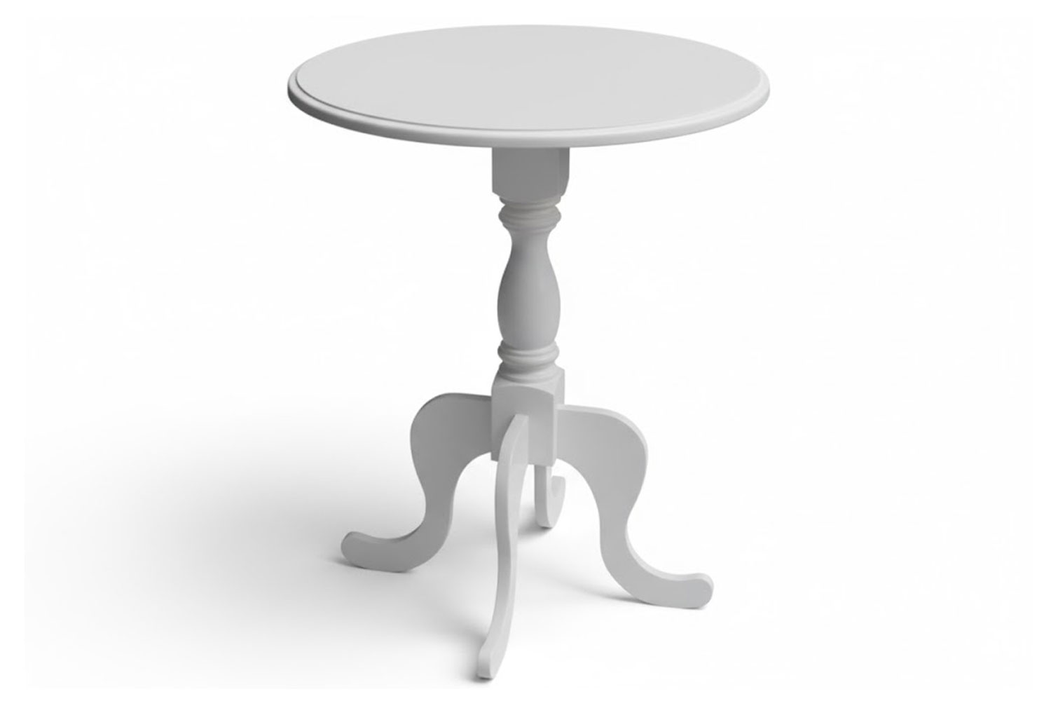 Grandeur Lamp Table (550 Diameter) Veneer White