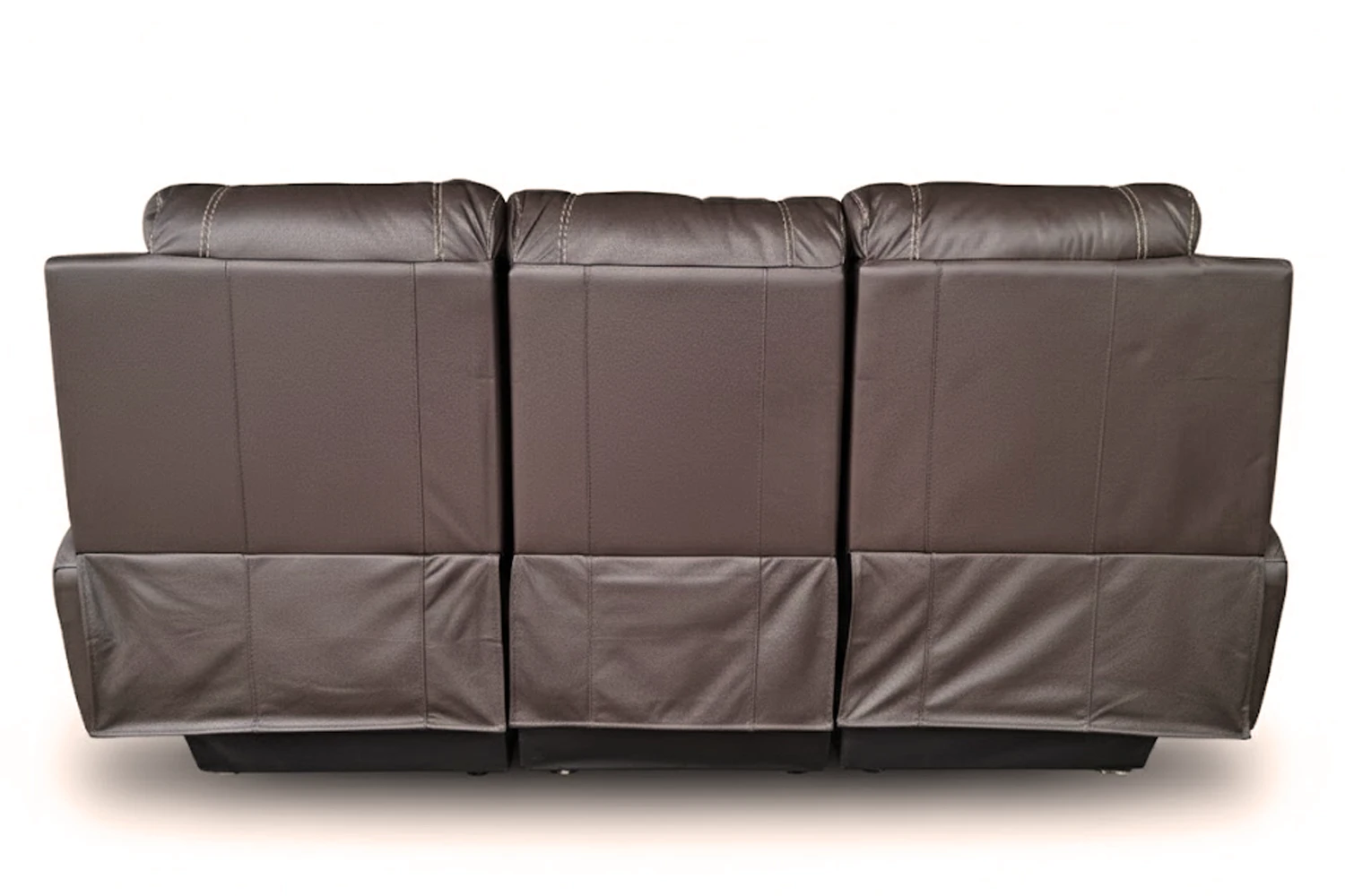Premier Genuine Leather Sofa 3-Seater (Static, Brown)