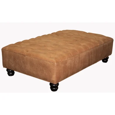 Chesfield Ottoman Exoic Full Leather Whisky