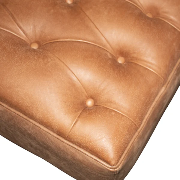 Chesfield Ottoman Exoic Full Leather Whisky Corner