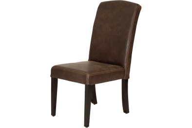 Genuine Full Leather Primo Dining Chair Exotic W-Brown