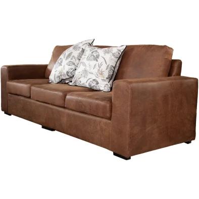 Mod 3 seater couch Exotic Full leather Spice
