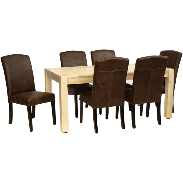 7 Piece Primo Cotton Wood Dining Set Special