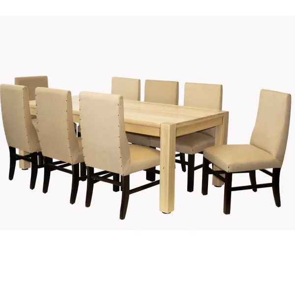 9 Piece Mono Cotton Wood Dining Set Special