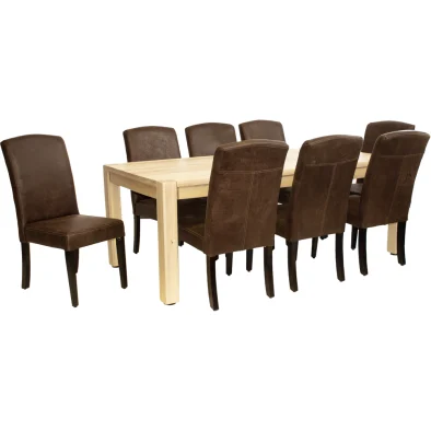 9 Piece Primo Cotton Wood Dining Set Special