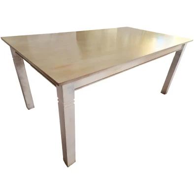 Denise dining table 6 seater 1800 x 1000 Distressed white