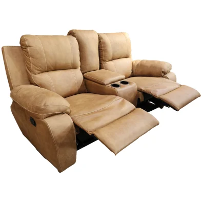 Premier 2 seater 2 action with consile Leather Exotic Tan