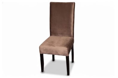 Solo dining chair Velvet Brown