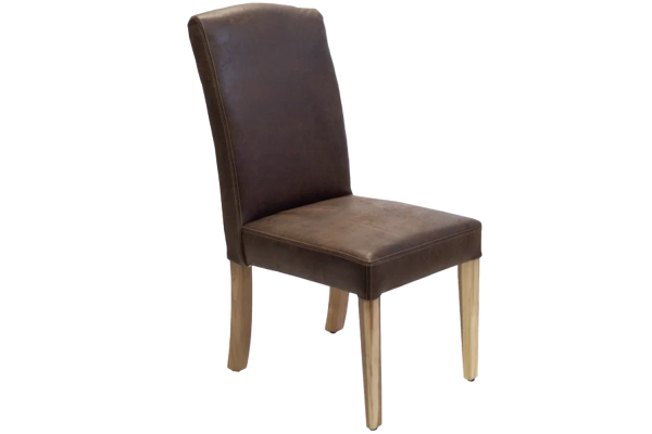 Genuine Full Leather Primo Blackwood Dining Chair Exotic W-Brown