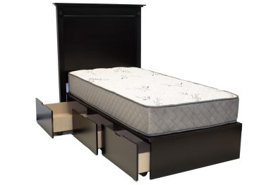 Grandeur-Single-3-Drawer-bed-Painted-Bordeaux-(excl-mattress)