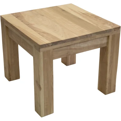 MOD Side Table (600 x 600) Solid Cotton Wood