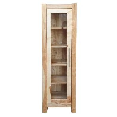 Mod Display cabinet or Bookcase Left Polished Poplar
