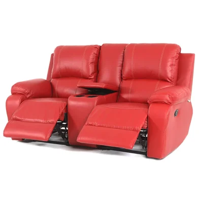 Premier 2 seater with console Chamois Red