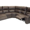 Premier 5 seater 2 action Corner unit - Leather brown - White background