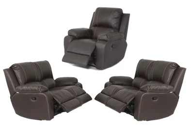 3 Piece 5 Action Recliner Brown