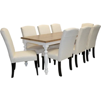 9 Piece Primo French 8 Seater Dining Set Special Clifton Sand