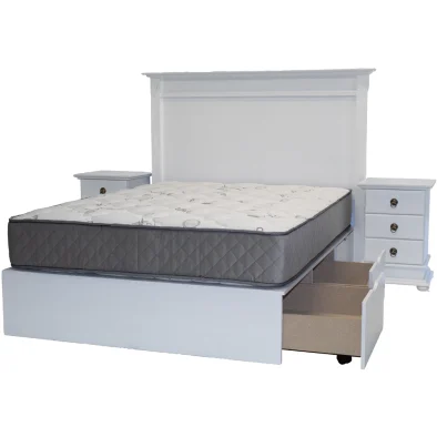 Grandeur 3 Piece Bed Set Special Painted White