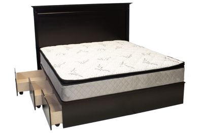 Grandeur-Double-3-Drawer-Bed-Painted-Bordeaux-(excl-mattress)
