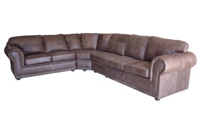 Genuine Full Leather Afrikan Comfort 6 Seater corner couch Special -Exotic W.Brown