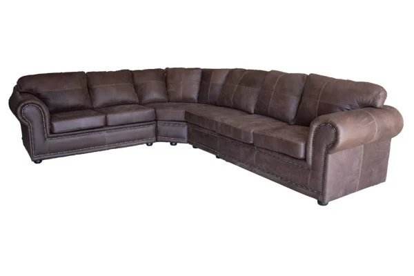 Genuine Full Leather Afrikan Comfort 6 Seater corner couch Special -Exotic W.Brown