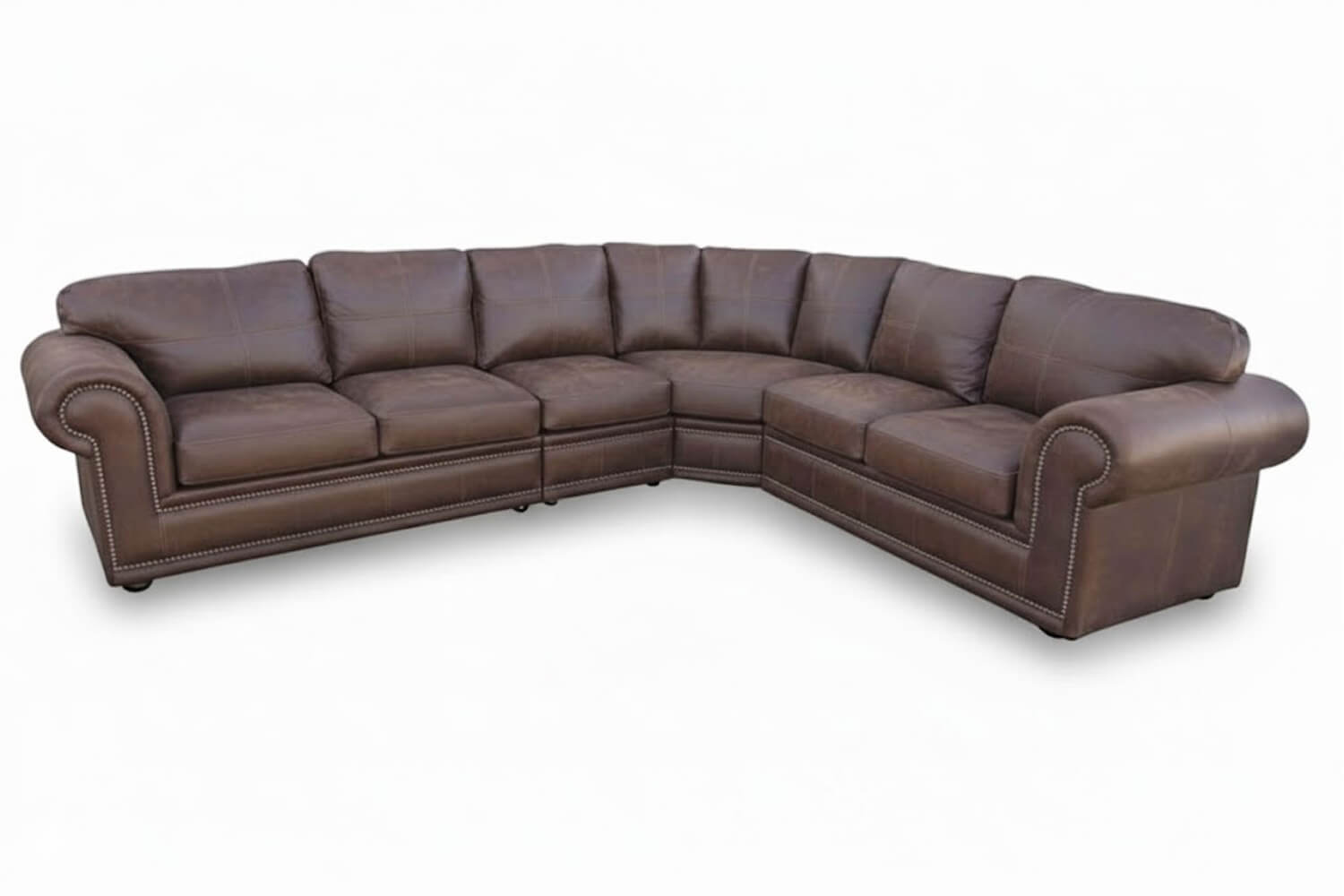 Afrikan Comfort Genuine Leather Corner Lounge 6-Seater (Exotic Brown) - Image 2