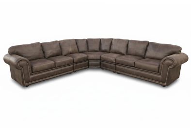 Genuine Full Leather Afrikan Comfort 7 Seater corner couch -Exotic W/Brown