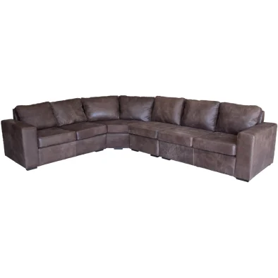 Mod 6 Piece Corner unit Exotic Leather W-Brown