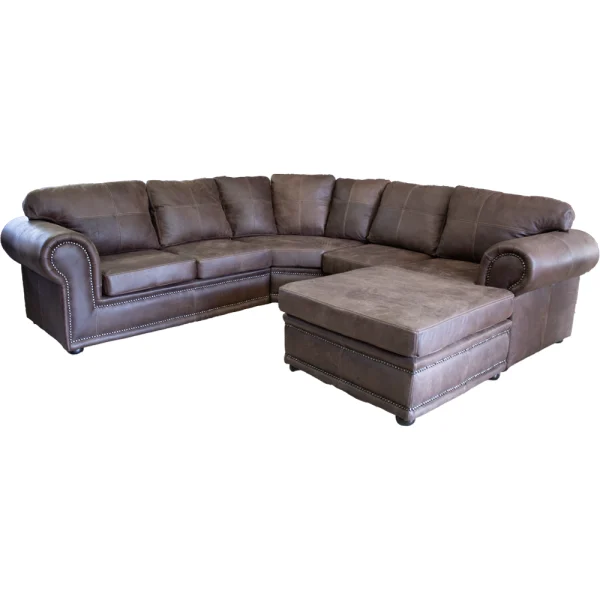 Afrika 5 Seater corner Unit + Ottoman W-Brown