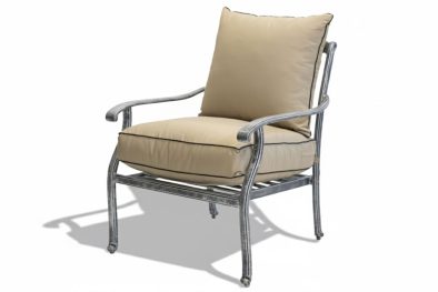 Aluminium-Morris-1-Seater-Silver-with-Beige-Cushion