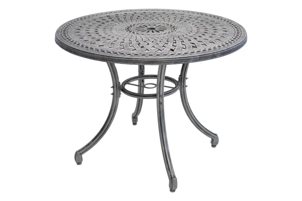 Aluminium 4 Seater Dining table 1000mm round